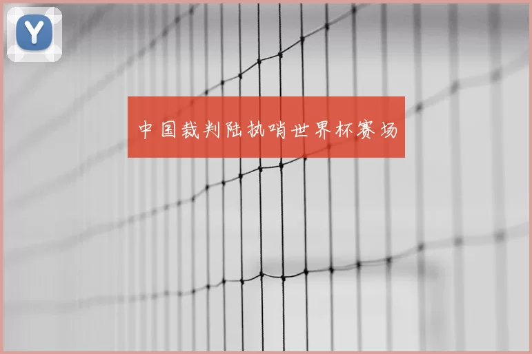 中国裁判陆执哨世界杯赛场
